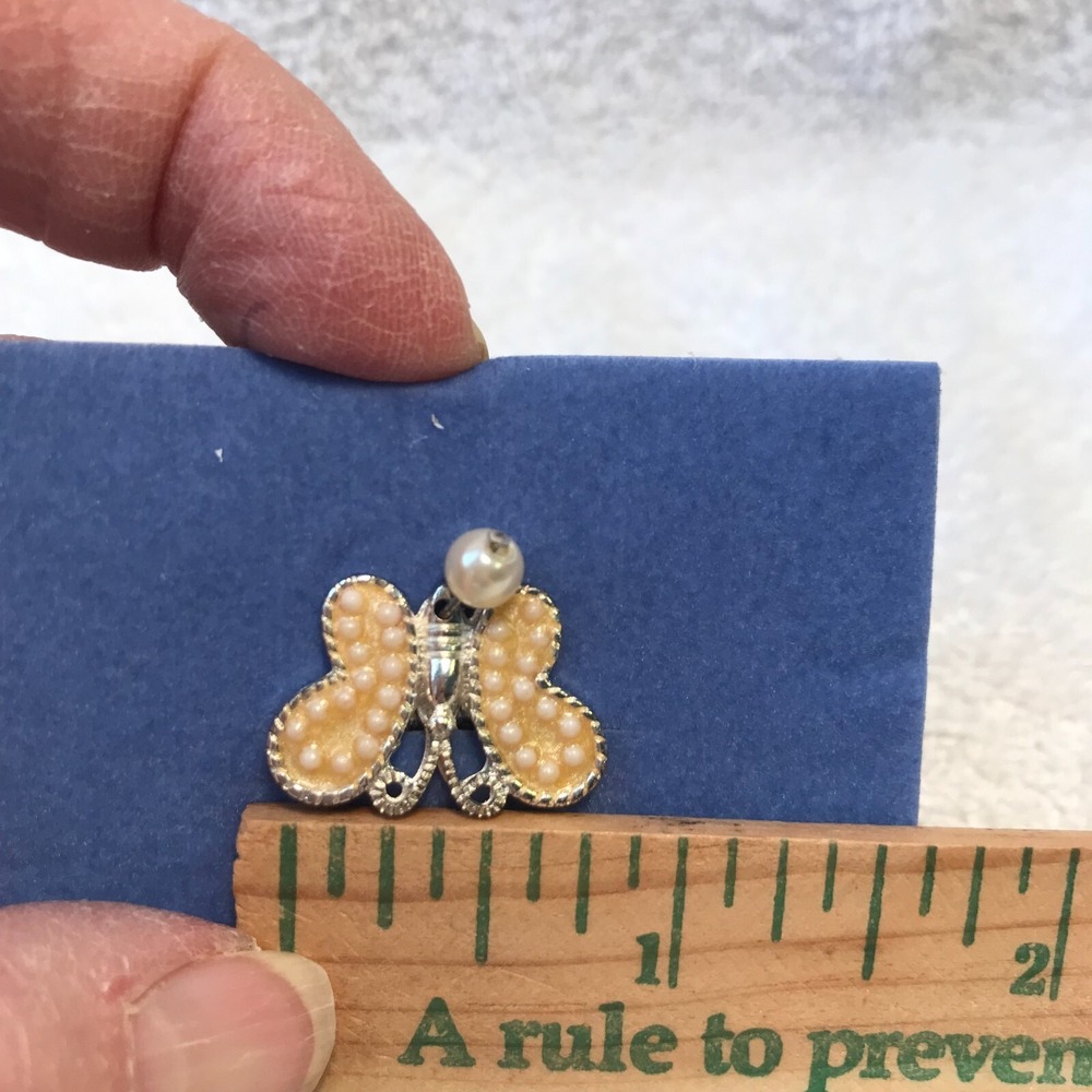 Vintage Avon 2004 Butterfly Pin Birthstone June Rhinestone - Picture 9 of 10